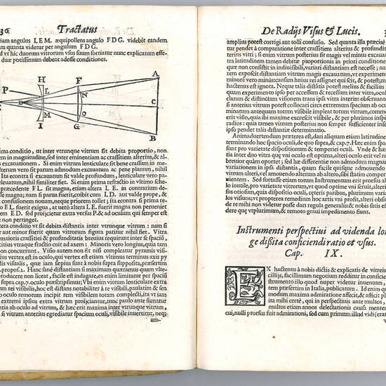 De radiis visus et lucis in vitris perspectivis et iride tractatus Marci Antonii De Dominis. Per Ioannem Bartolum in lucem editus. In quo inter alia ostenditur ratio instrumenti cuiusdam ad clare videndum, quae sunt valde remota excogitati