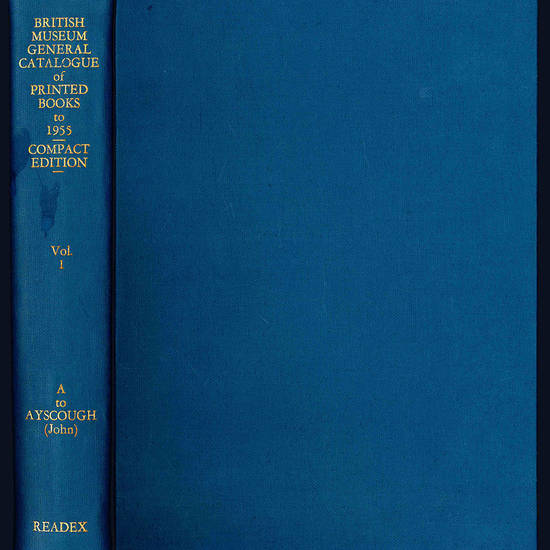 General catalogue of printed books to 1955.