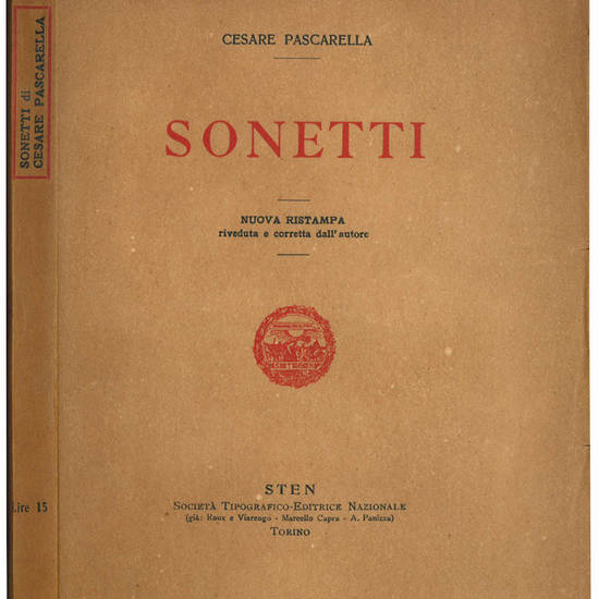 Sonetti. Nuova ristampa riveduta e corretta dall'autore.