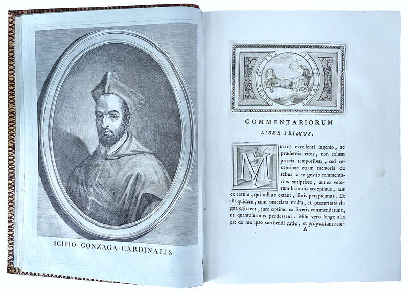 Commentariorum rerum suarum Libri tres. Accessit liber quartus Παραλειπομενων auctore Josepho Marotto. Quos Valentius Gonzaga Card, primum edidit et Cajetano Fratri inscripsit