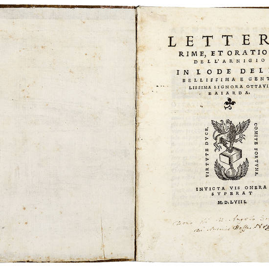 Lettera, rime, et oratione dell'Arnigio in lode della bellissima e gentilissima signora Ottavia Baia