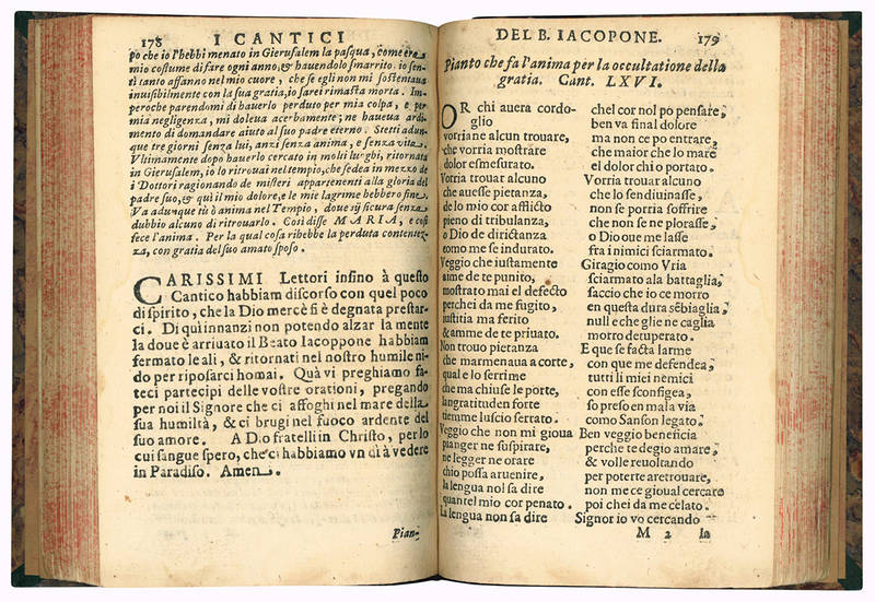 Li cantici del B. Iacopone da Todi, e sua vita, con li discorsi del padre Gio. Battista Modio, et in questa nostra impressione aggiontovi alcuni cantici di esso Beato, cavati da un manoscritto antico, non più stampati