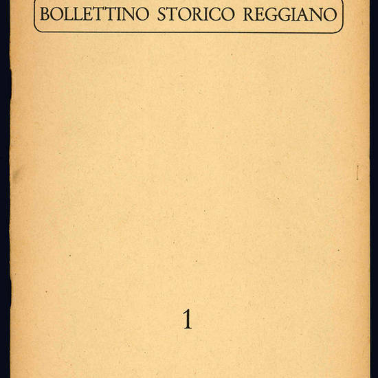 Bollettino storico reggiano.