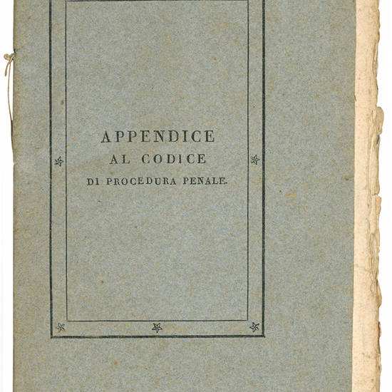 Appendice al codice di procedura penale.