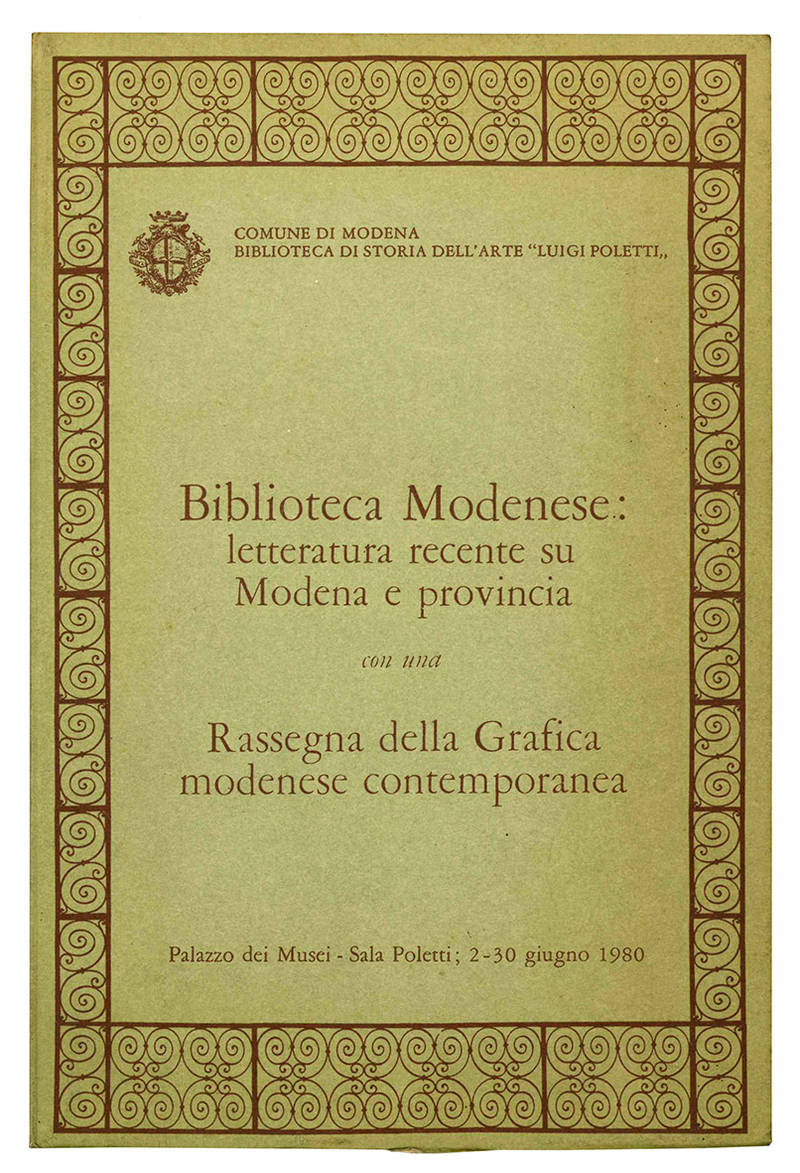 Biblioteca Modenese: letteratura recente su Modena e provincia.