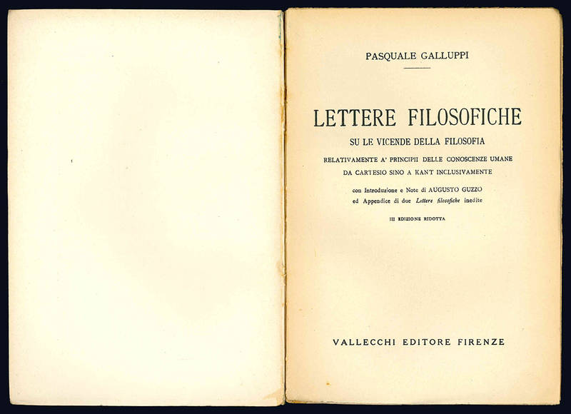 Lettere filosofiche su le vicende della filosofia.