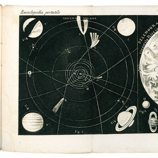 Compendio di astronomia o sia esposizione della natura e dei movimenti dei corpi celesti. Preceduto da una introduzione storica, seguito da una biografia de' più celebri astronomi, da una bibliografia e da un vocabolario astronomico.