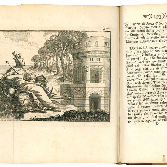 Il forestiere instruito delle cose notabili della città di Ravenna, e suburbane della medesima operetta di Francesco Beltrami prete ravennate.