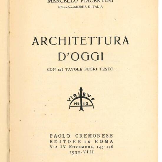 Architettura d'oggi.