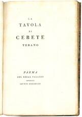 La tavola di Cebete Tebano.