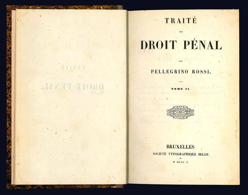 Traité de Droit Pénal.