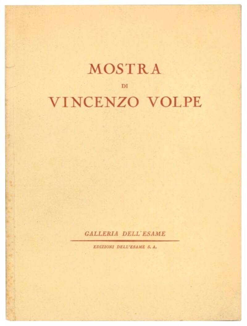 Mostra di Vincenzo Volpe.