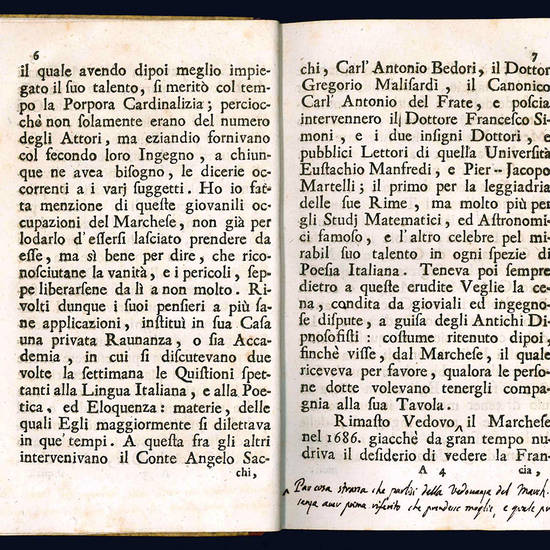 Memorie intorno alla vita del marchese Giovan Gioseffo Orsi bolognese.