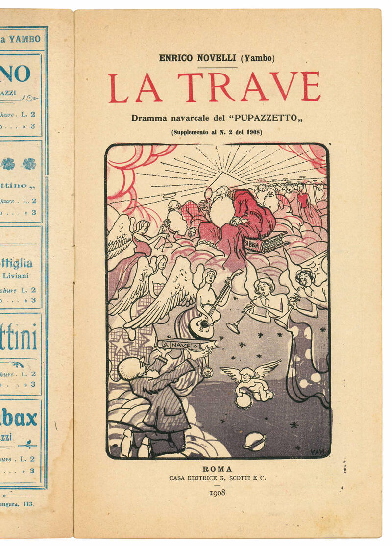 La trave. Dramma navarcale del "Pupazzetto". (Supplemento al N. 2 del 1908).