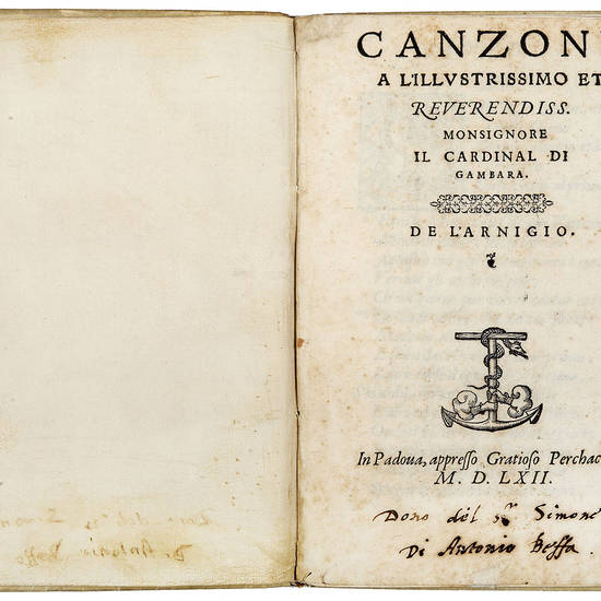 Lettera, rime, et oratione dell'Arnigio in lode della bellissima e gentilissima signora Ottavia Baia