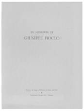 In memoria di Giuseppe Fiocco.