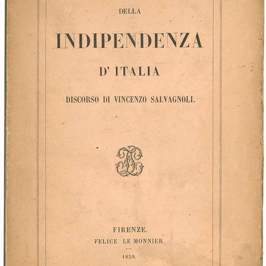 Della Indipendenza d'Italia. Discorso.