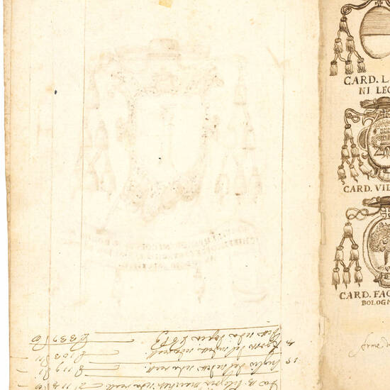 Manoscritto araldico illustrato in italiano. Bologna o Parma, fine XVII secolo.