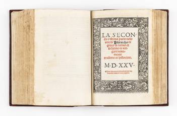 La prima [-seconda & ultima] parte delle vite di Plutarcho di greco in latino: & di latino in volgare tradotte & novamente con le sue historie ristampate. MDXXV