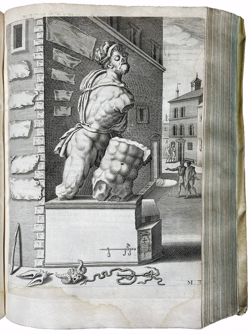 I. [-VI.] Pars Romanae Urbis topographiae & Antiquitatum, Qua succincte & breviter describuntur omnia quae tam publice quam privatim videntur animadversione digna Iano Iacobo Boissardo Vesuntino autore. Tabula chorografica totius Italiae: figurae aliquot