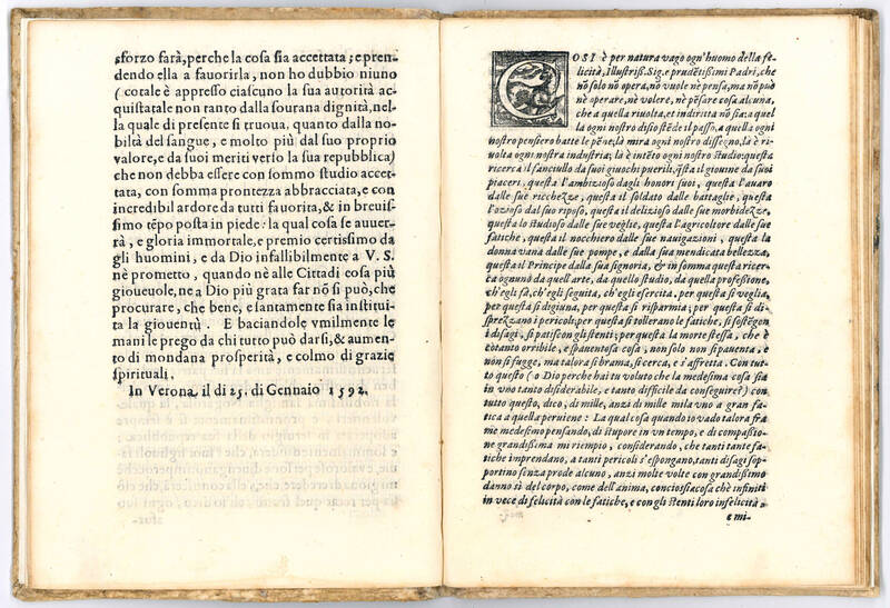 Orazione d’Orlando Pescetti dietro al modo dell’instituire la gioventù, alla magnifica, et inclita Città di Verona. Indiritta al molto illustre Signor il Signor Conte Giulio Nogarola degnissimo Proveditore della dettà Communità