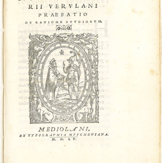 Aonii Palearii Verulani Praefatio de ratione studiorum