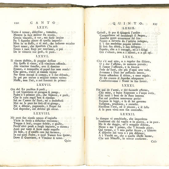 Il Telemaco in ottava rima tratto dal francese, e dedicato alla maestà cristianissima di Lodovico XV. da Flaminio Scarselli [...] Parte prima [-seconda]