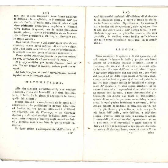 Prodromo della Nuova Veneta Tipografia e prospetti di varie opere che usciranno dalla stessa