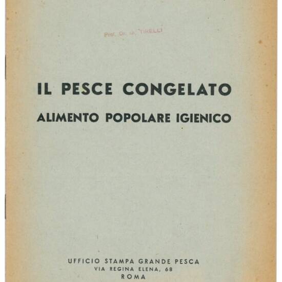 Il pesce congelato. Alimento popolare igienico.