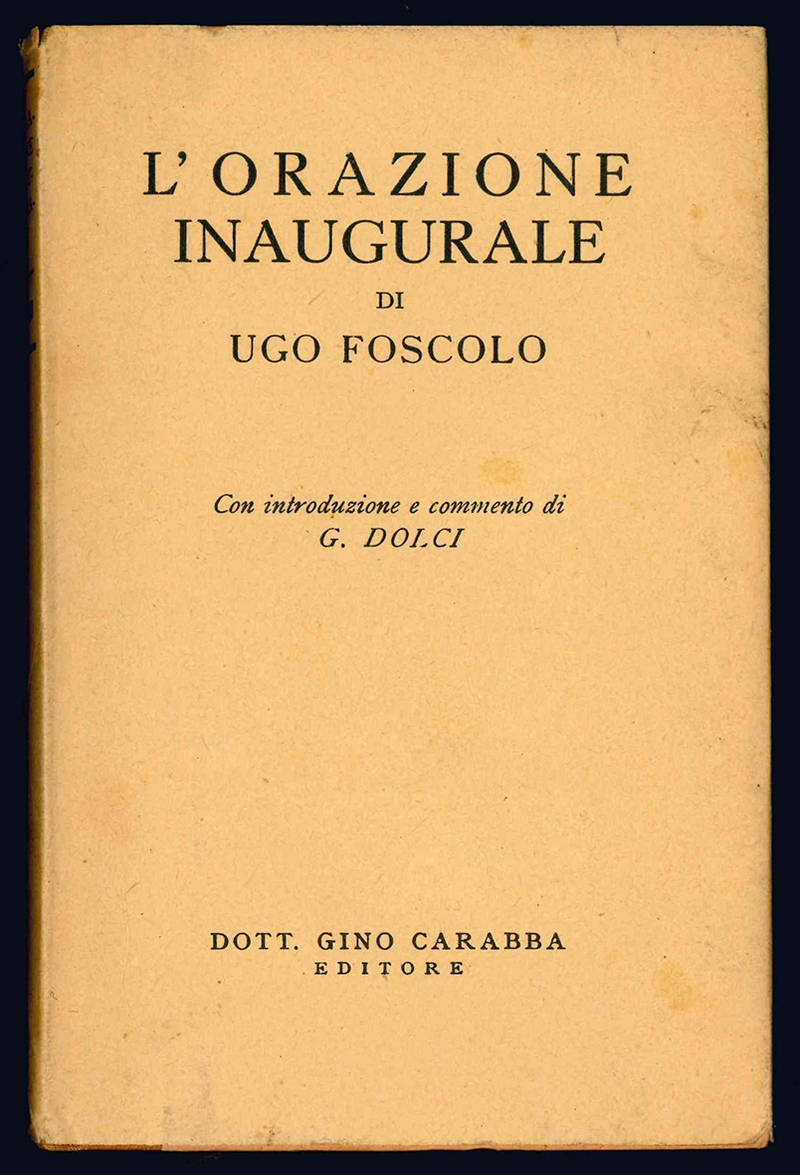 Orazione inaugurale.