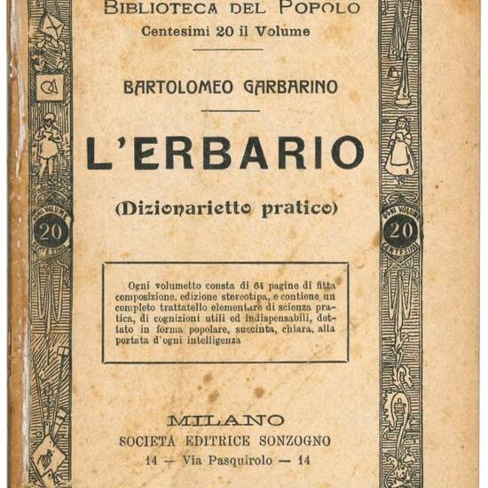 L'erbario (dizionarietto pratico).