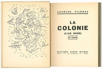 La colonie (L'ile rose). Illustré par Edy Legrand.