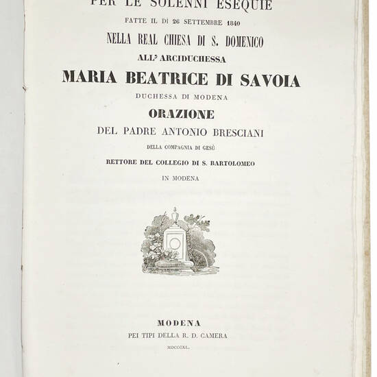 Cronaca di Modena. Manoscritto cartaceo in italiano. Modena, 1837-1862