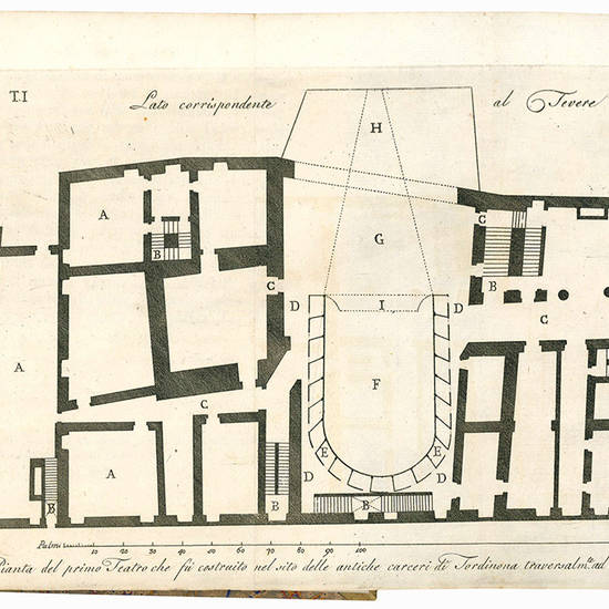 Descrizione istorica del teatro di Tor di Nona di Felice Giorgi architetto camerale dedicata a sua eccellenza il signor d. Pietro Gabrielli patrizio romano principe di Prossedi, Roccasecca, Pisterzo &c. &c.