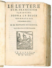 Le Lettere [...] Sopra le diece giornate del Decamerone. Di M. Giovanni Boccaccio