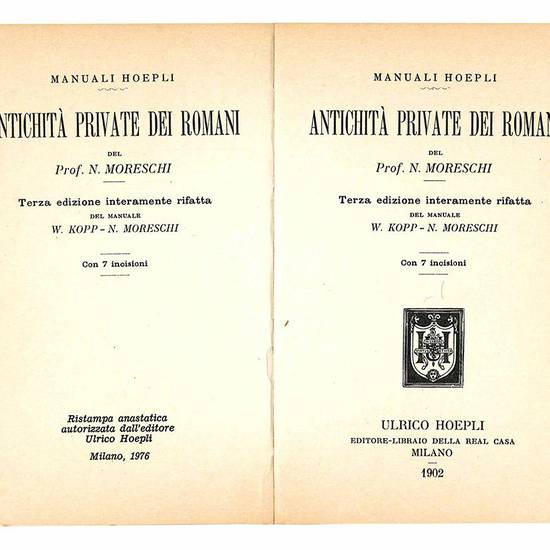 Antichita private dei romani.