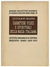 Caratteri fisici e spirituali della razza italiana.